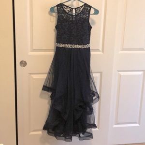 Navy Blue Ballgown Dress